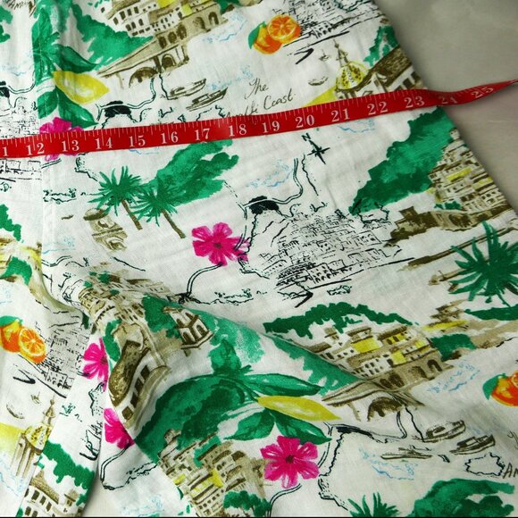 Flax 100% Linen Multi-Color Capri Pant - Picture 3 of 6